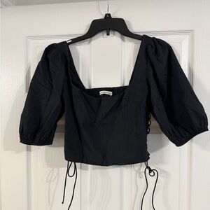 Abercrombie & Fitch Lace-Up Poplin Corset
Scoopneck Top